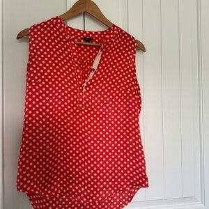 Milano Red and White Polka Dot Blouse